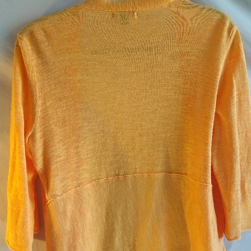 Alfani Women's knit Creamsicle Orange Cardigan - Picture 2 of 9